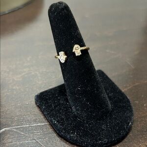 Elegant hamsa Adjustable Ring